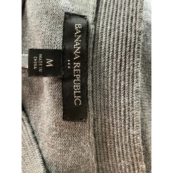 Banana Republic Gray Full Zip Sweater - Women's M - Picture 3 of 4